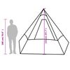 vidaXL Tenda de campismo tipi para 7 pessoas impermeável azul
