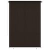 vidaXL Estore de rolo para exterior 165 cm (L) x 230 cm (A) castanho HDPE