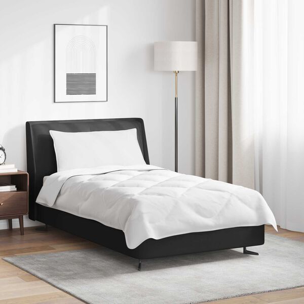 vidaXL Edred&atilde;o com travesseiro 2 pcs Branco Microfibra