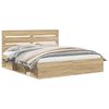 vidaXL Estrutura da Cama com cabeceira Sonoma 200 x 200 cm