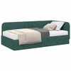 vidaXL Estrutura de Cama de Canto Verde Escuro 90 x 200 cm Veludo