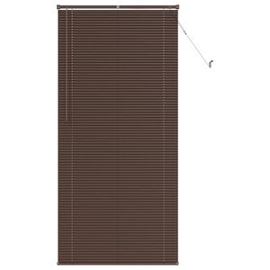 vidaXL Cortina Veneziana Marrom Escuro com Padr&atilde;o 213 x 90 cm PVC