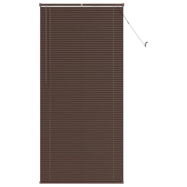 vidaXL Cortina Veneziana Marrom Escuro com Padr&atilde;o 213 x 90 cm PVC