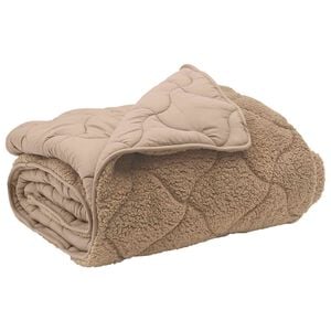 vidaXL Duvet de Ano Inteiro 135 x 200 cm N&atilde;o Cinzento-acastanhado