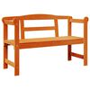vidaXL Banco de exterior 2 -Seater 119 x 44 x 76 cm Castanho