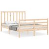 vidaXL Cama sem colch&atilde;o 140x190 cm madeira de pinho maci&ccedil;a