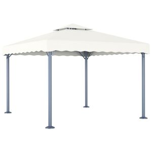 vidaXL Gazebo 300x300 cm alum&iacute;nio creme