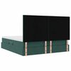 vidaXL Cama com Armazenamento Verde Escuro 200 x 200 cm Veludo