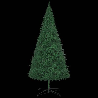 vidaXL Árvore Natal artificial pré-iluminada c/ bolas/LEDs 400cm verde