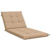 vidaXL Almofada de Espregui&ccedil;adeira GEMERT 100% Poli&eacute;ster Areia