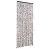 vidaXL Cortina anti-insetos 90x200 cm chenille castanho e bege