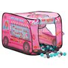 vidaXL Tenda de brincar infantil com 250 bolas 70x112x70 cm rosa