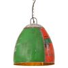 vidaXL Candeeiro suspenso industrial redondo 25W 42 cm E27 multicor