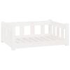 vidaXL Cama para Cachorro 75,5 x 55,5 x 28 cm Branco