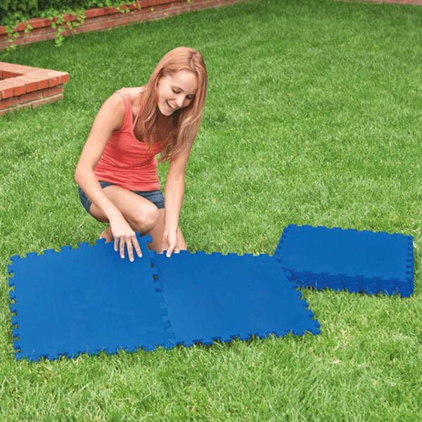 Intex Protetores para piso de piscina 8 pcs 50x50 cm azul
