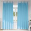 vidaXL Cortinas Blackout com Argolas 2 pcs Azul Claro 225 x 140 cm