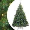 vidaXL &Aacute;rvore de Natal Artificial com 300 LEDs Verde 210 cm PE e PVC