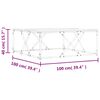 vidaXL Mesa de centro 100x100x40 cm derivados de madeira cinza sonoma