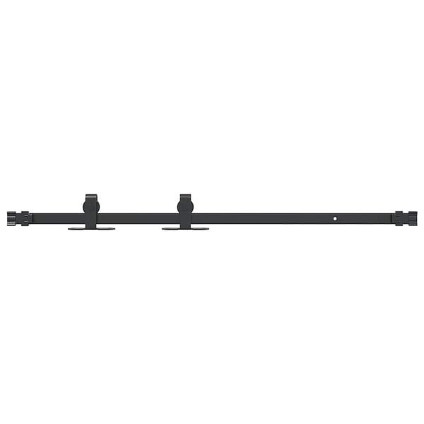 vidaXL Kit para arm&aacute;rio deslizante a&ccedil;o carbono 91 cm