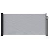 vidaXL Toldo Lateral Retr&aacute;til Cinzento 500 x 100 cm Poli&eacute;ster