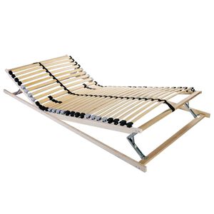 vidaXL Base de ripas Castanho 70 x 190 cm Madeira de B&eacute;tula S&oacute;lida