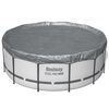 Bestway Capa para Piscina &Oslash;4,88 m Redondo Poli&eacute;ster Cinzento