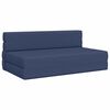 vidaXL Sof&aacute; Cama Dobr&aacute;vel Azul 152 x 86,5 x 60 cm Tecido