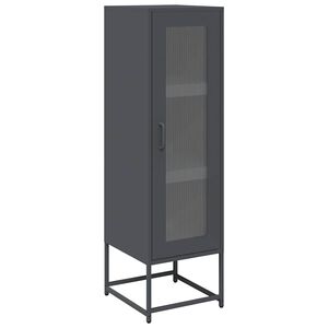 vidaXL M&oacute;vel alto 36x39x123 cm a&ccedil;o laminado a frio antracite