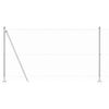 vidaXL Cerca com Postes Prateado 1.2 x 10 m Aço revestido de PVC