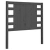 vidaXL Cabeceira de cama 106x4x100 cm pinho maci&ccedil;o cinzento