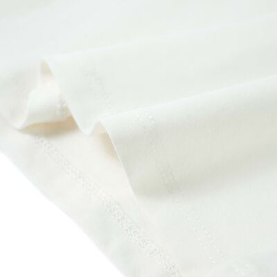 T-shirt p/ criança manga com folhos branco 92