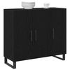 vidaXL Buffet Carvalho Preto 90 x 34 x 80 cm Madeira processada