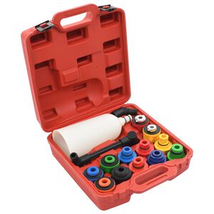 vidaXL Conjunto enchedor de &oacute;leo do motor 15 pcs