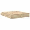 vidaXL Estrado de cama com arrumação com gaveta Carvalho Sonoma 200 cm