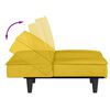 vidaXL Sof&aacute;-cama veludo amarelo