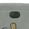 vidaXL Poltrona de massagens reclin&aacute;vel el&eacute;trica veludo cinzento-claro