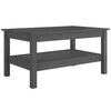 vidaXL Mesa de centro 80x50x40 cm madeira de pinho maci&ccedil;a cinzento