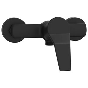 vidaXL Torneira de Misturador de Chuveiro Preto G 1 / 2 polegadas Lat&atilde;o