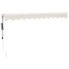 vidaXL Toldo retr&aacute;til autom&aacute;tico 3x2,5 m cor creme