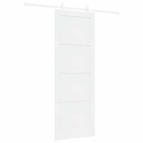 vidaXL Porta Deslizante Branco 78 x 211 cm Madeira de Pinheiro S&oacute;lida