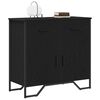 vidaXL Buffet com gaveta Carvalho Preto 79,5 x 35,5 x 74,5 cm