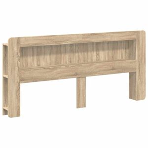 vidaXL Cabeceira com Arm&aacute;rio Carvalho Sonoma Madeira engenheirada