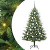 vidaXL &Aacute;rvore de Natal Artificial Pr&eacute;-iluminada com Conjunto de Bolas