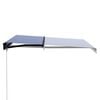 vidaXL Toldo retr&aacute;til manual 300x250 cm azul e branco