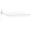vidaXL Toldo Retr&aacute;til El&eacute;trico Branco 3,5 x 2 m