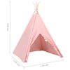 vidaXL Tenda teepee infantil c/ saco 120x120x150 cm pele p&ecirc;ssego rosa