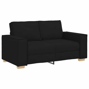 vidaXL Sof&aacute; de 2 lugares preto 160x78x84 cm tecido