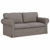 vidaXL Sof&aacute; Cinzento-acastanhado 175 x 82 x 80 cm tecido