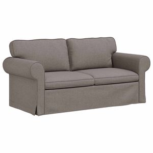 vidaXL Sof&aacute; Cinzento-acastanhado 175 x 82 x 80 cm tecido