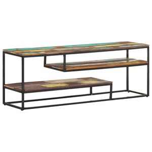 vidaXL M&oacute;vel de TV 130x30x45 cm madeira recuperada maci&ccedil;a